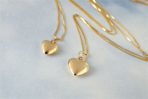 tiffany heart necklace replica|solid 14k gold heart necklace.